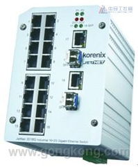 科洛理思JetNet 3018G-16-2G工业以太网交换机 坚固网络的核心枢纽